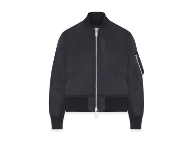 sacai Women's Nylon Bomber Jacket with Zip "Black"
