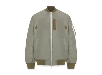sacai Nylon Bomber Jacket with Zip "Green"