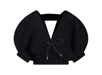 sacai Women's Bow Cardigan "Black"
