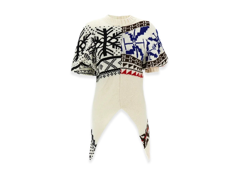 sacai Women's Jacquard Sweater "Multi"