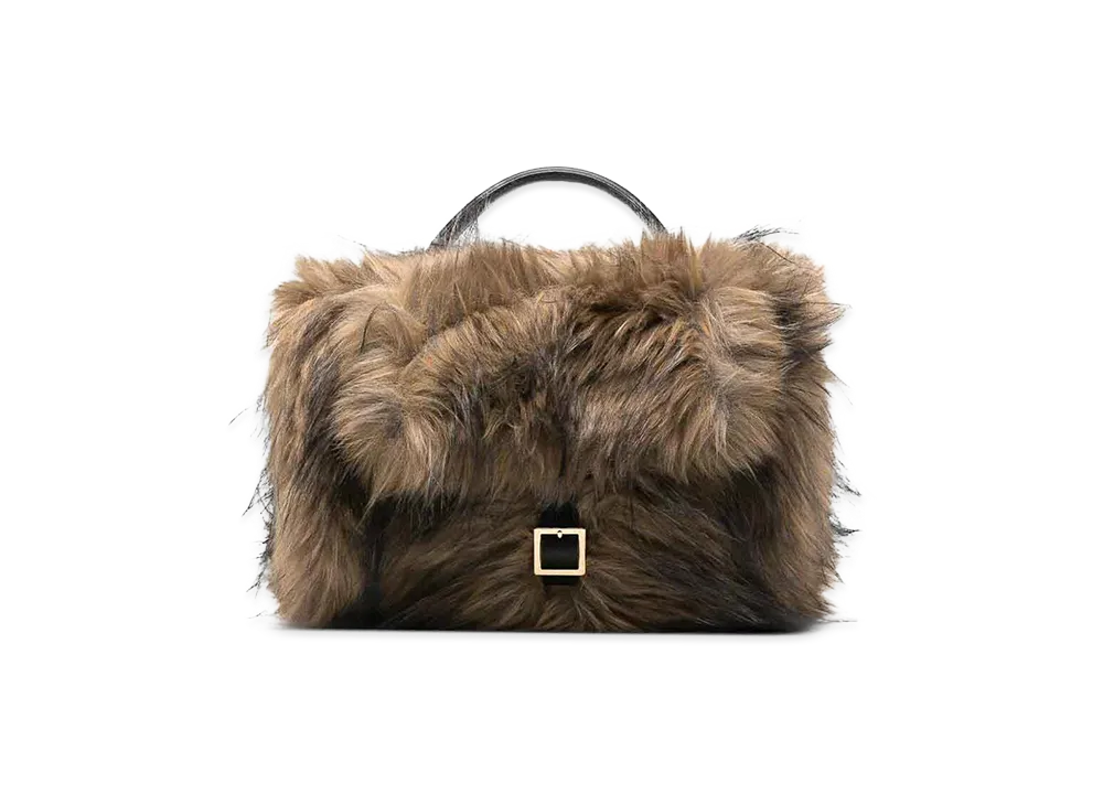 sacai Women's Faux Fur Muff "Beige"