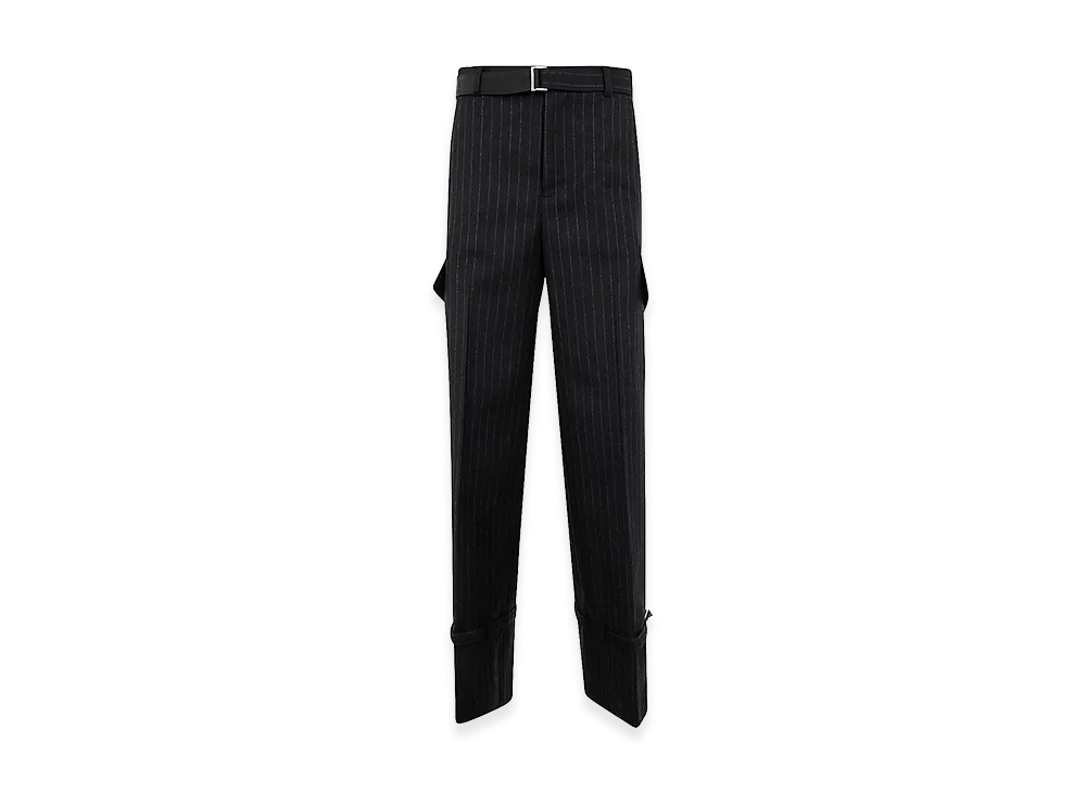 sacai Women's Stripe Pants "Black/Chalk"