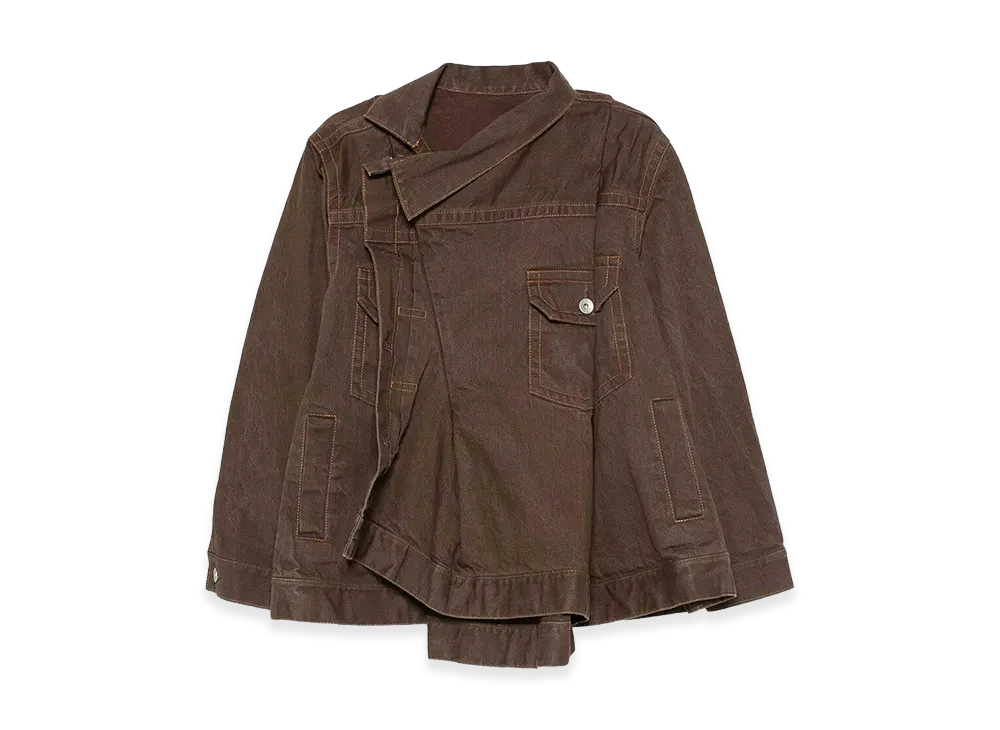 sacai Women's Denim Jacket "Brown"