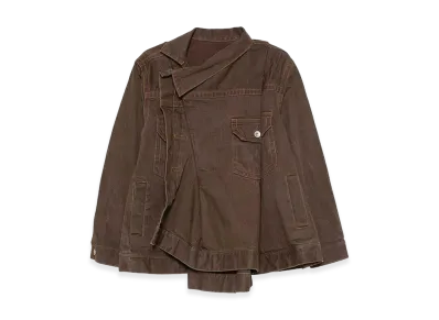 sacai Women's Denim Jacket "Brown"