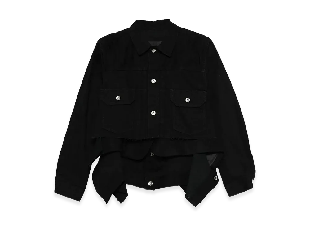 sacai Women's Denim x Wool Melton Jacket "Denim"