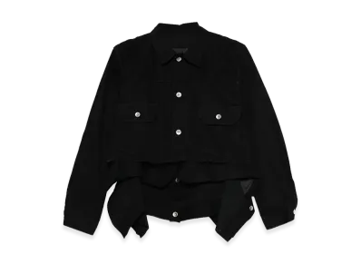 sacai Women's Denim x Wool Melton Jacket "Denim"