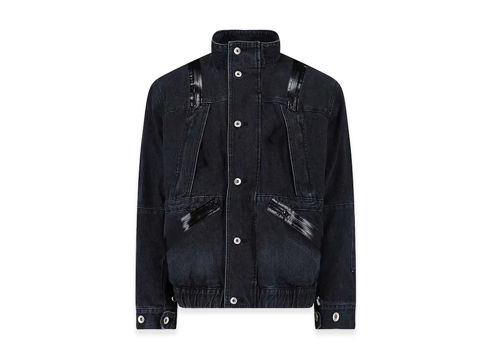 sacai Giacca In Denim "Black"
