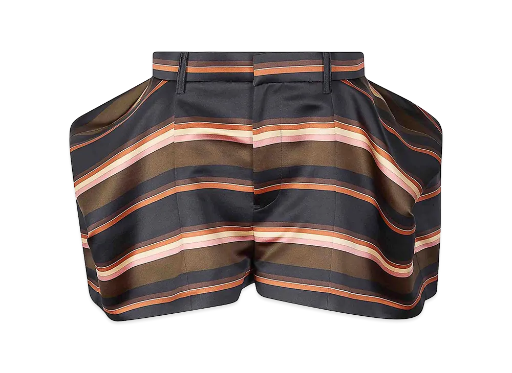 sacai Women's Horizontal Stripe Shorts "Pink"