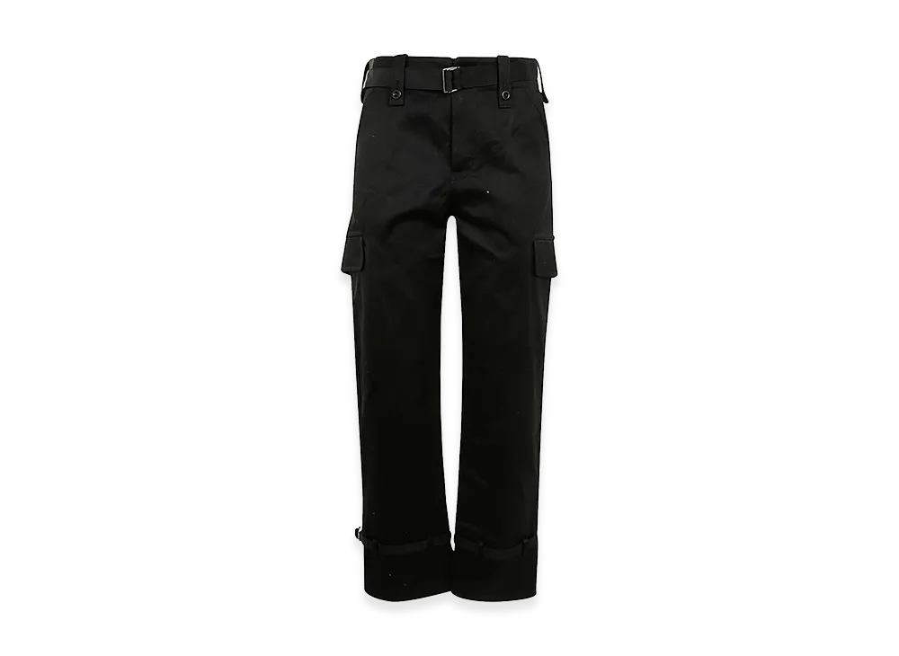 sacai Women's Cotton Chino Pants "Black"