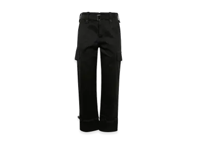 sacai Women's Cotton Chino Pants "Black"