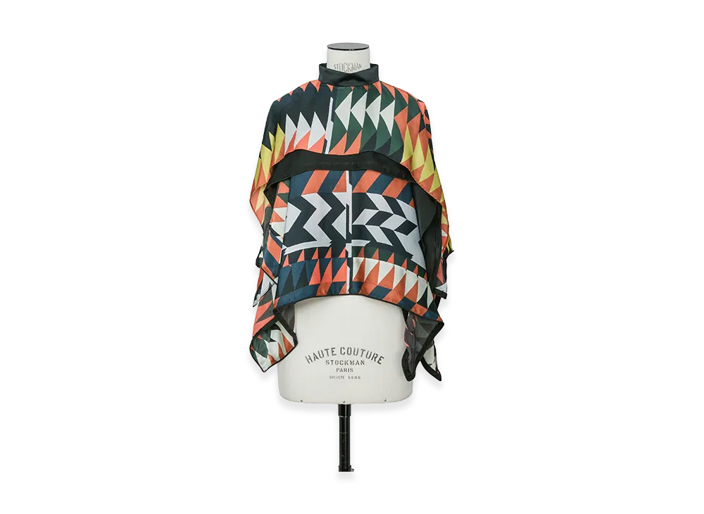 sacai x A.P.C. Women's Quilts Pullover "Orange Multi"