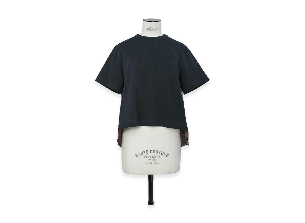 sacai x A.P.C. Women's Quilts T-Shirt "Brown Multi"