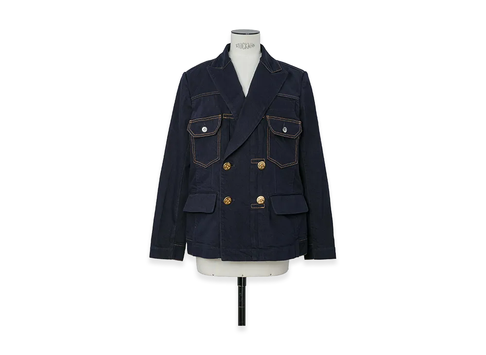 sacai Women's Denim Jacket "Navy"