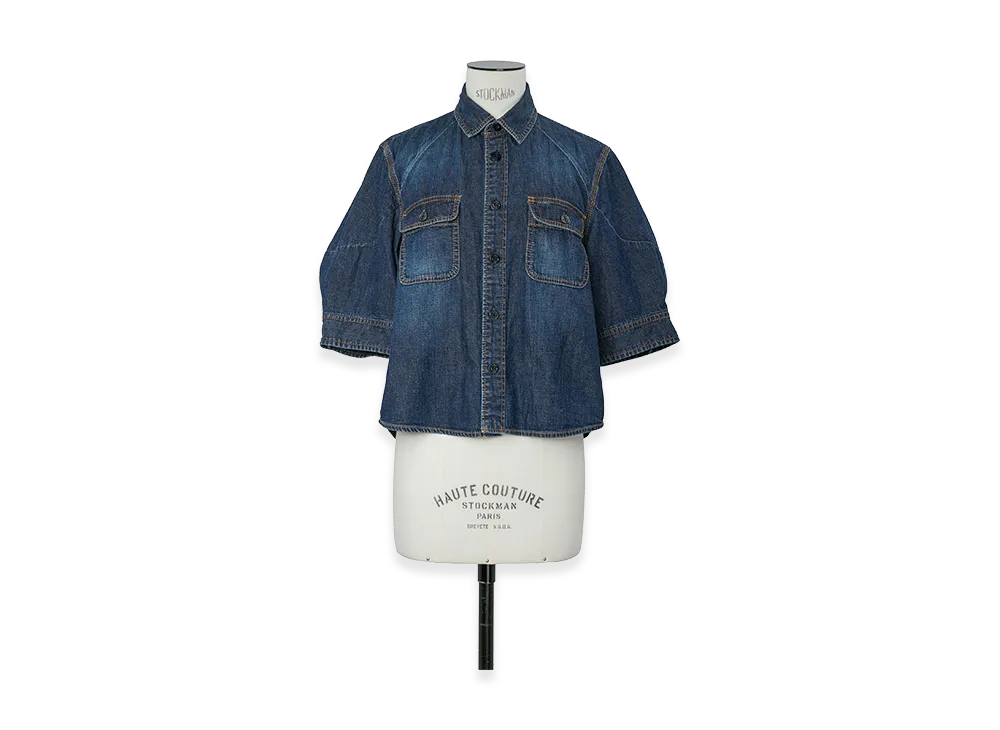 sacai Women's Denim Shirt "Blue"