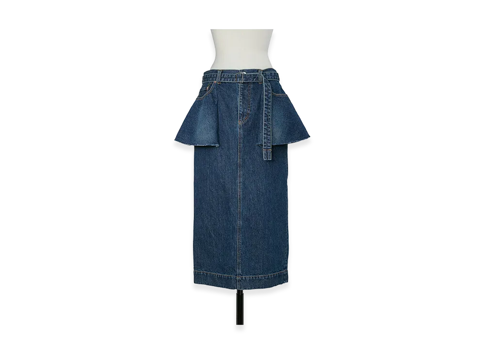 sacai Women's Denim Skirt "Blue"