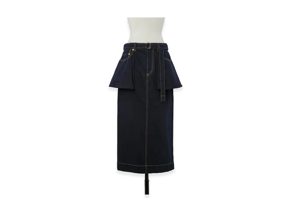 sacai Women's Denim Skirt "Navy"
