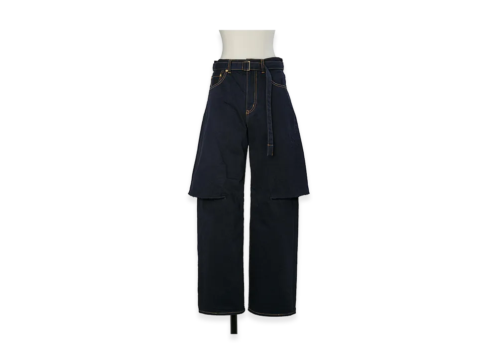 sacai Women's Denim Pants "Navy"