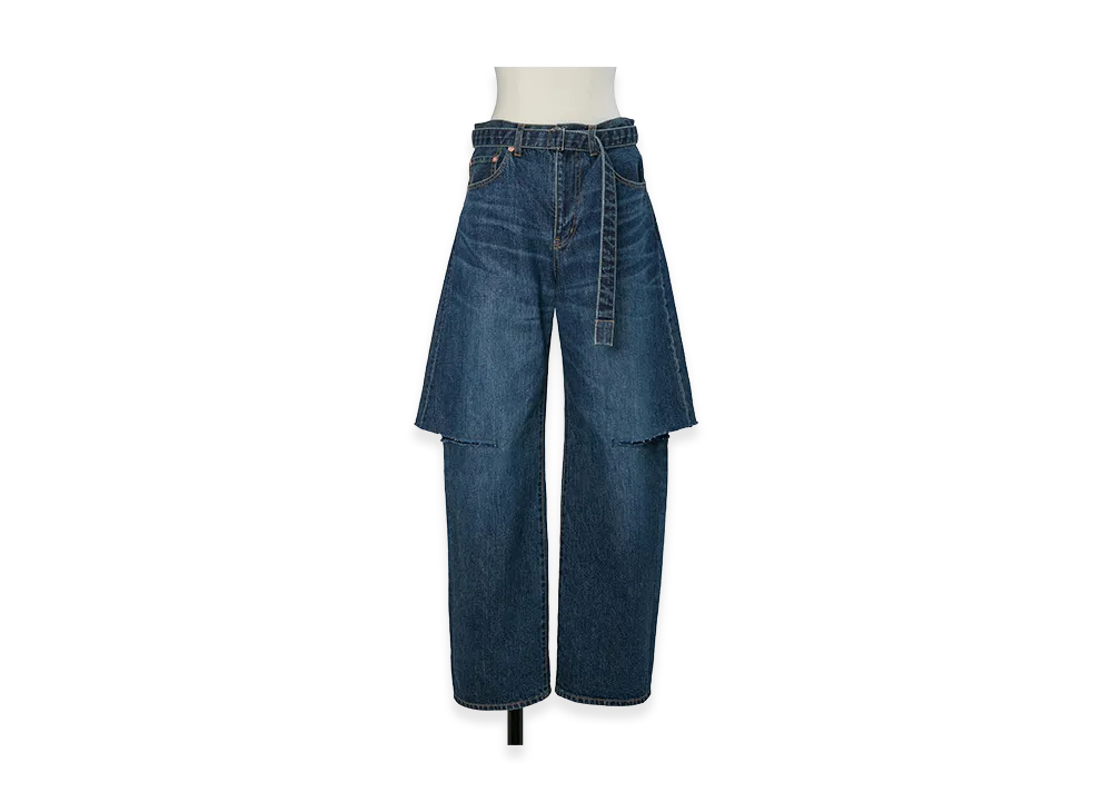 sacai Women's Denim Pants "Blue"