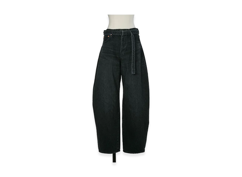 sacai Women's Denim Pants "Black"