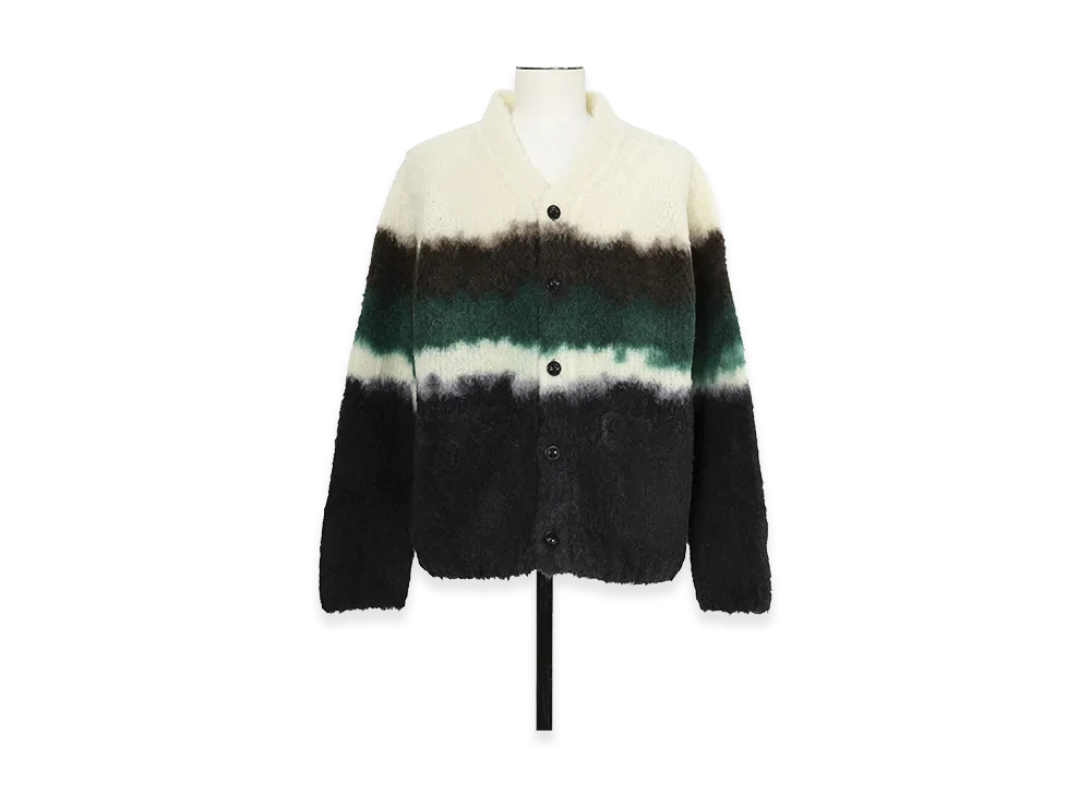 sacai Chusen-Dyed Knit Cardigan "Black Multi"