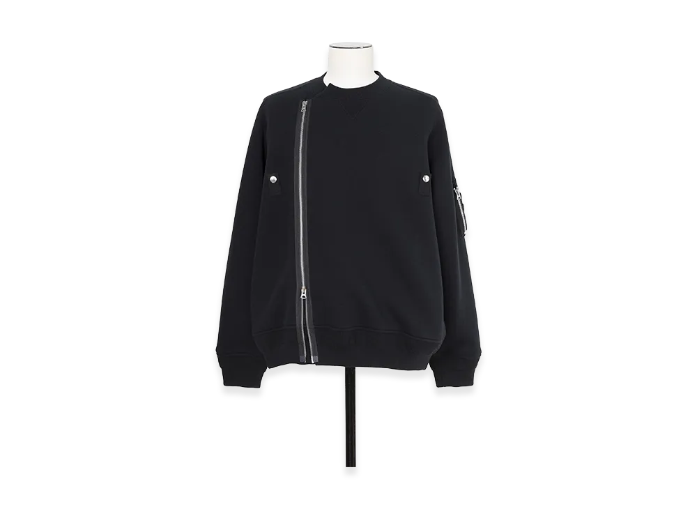 sacai Sponge Sweat Blouson "Black"