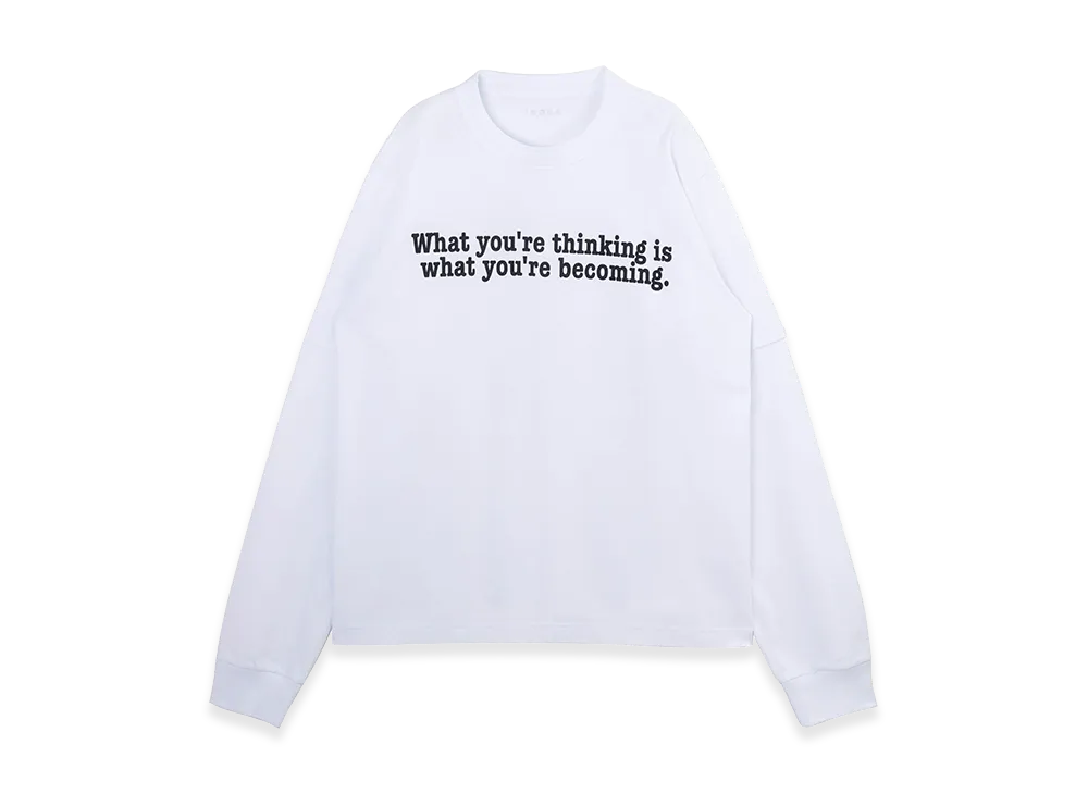 sacai x Muhammad Ali L/S T-Shirt "White"
