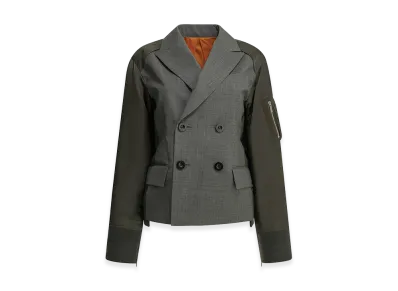 sacai Women's Nylon Blazer "Gray"