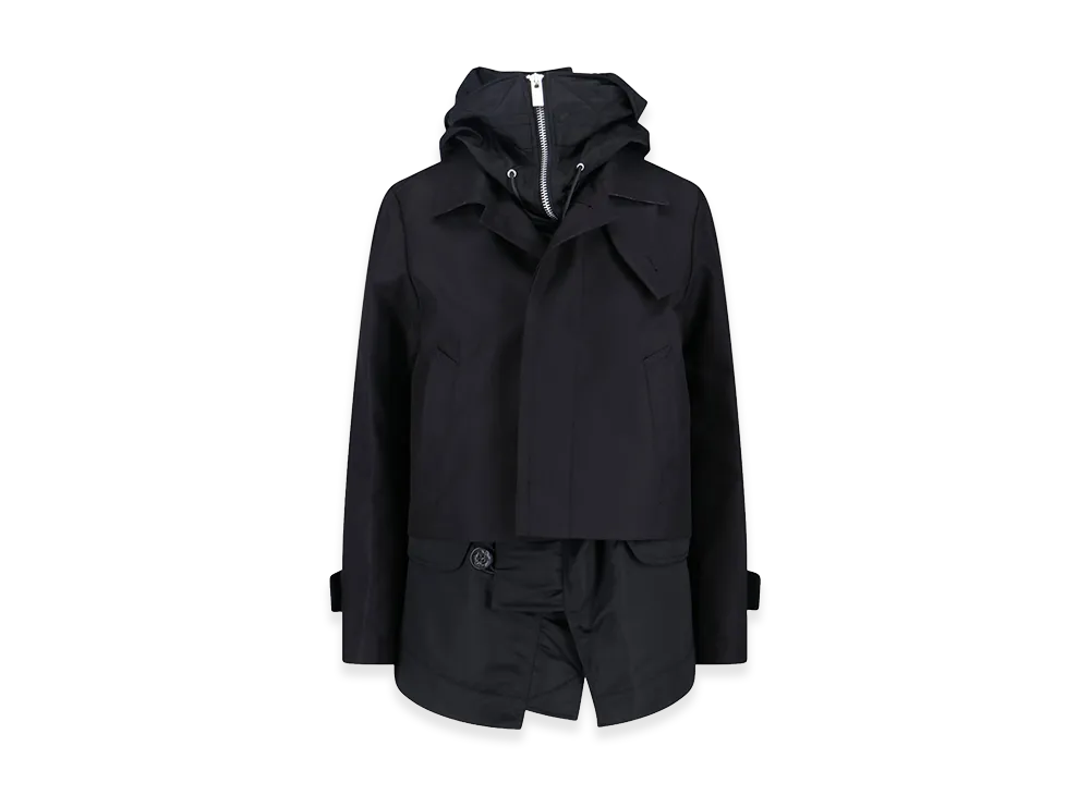 sacai Women's Cotton Blend Jacket "Black"
