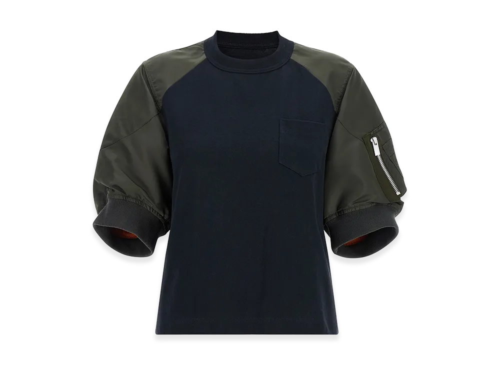 sacai Women's T-Shirt "Navy"