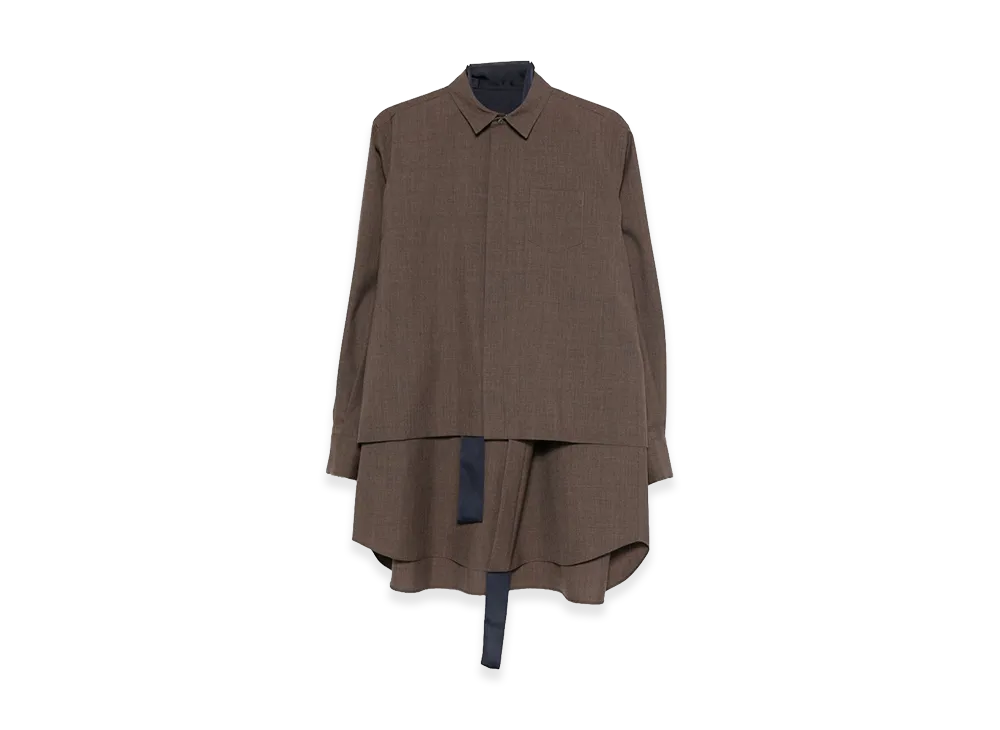 sacai Women's Dresses "Brown"