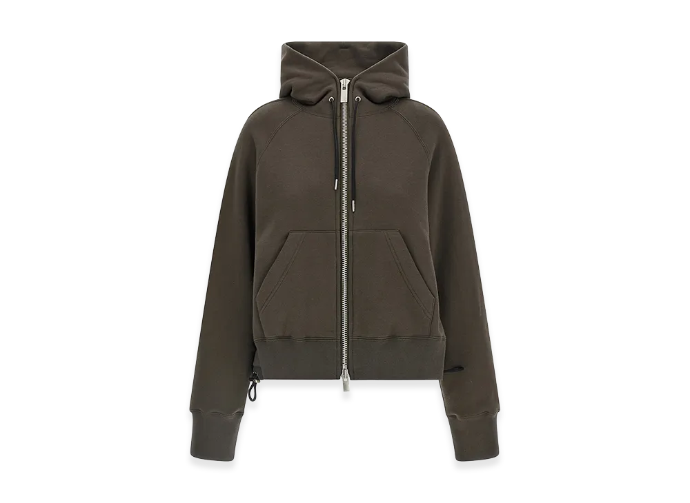 sacai Women's Cotton Hoodie "Green"