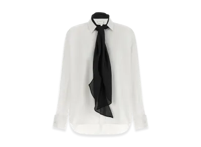 sacai Women's Scarf Shirt "White"