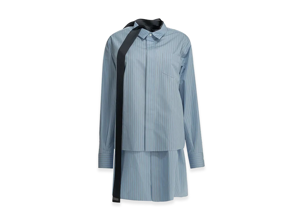 sacai Women's Short Shirtdress "Blue"
