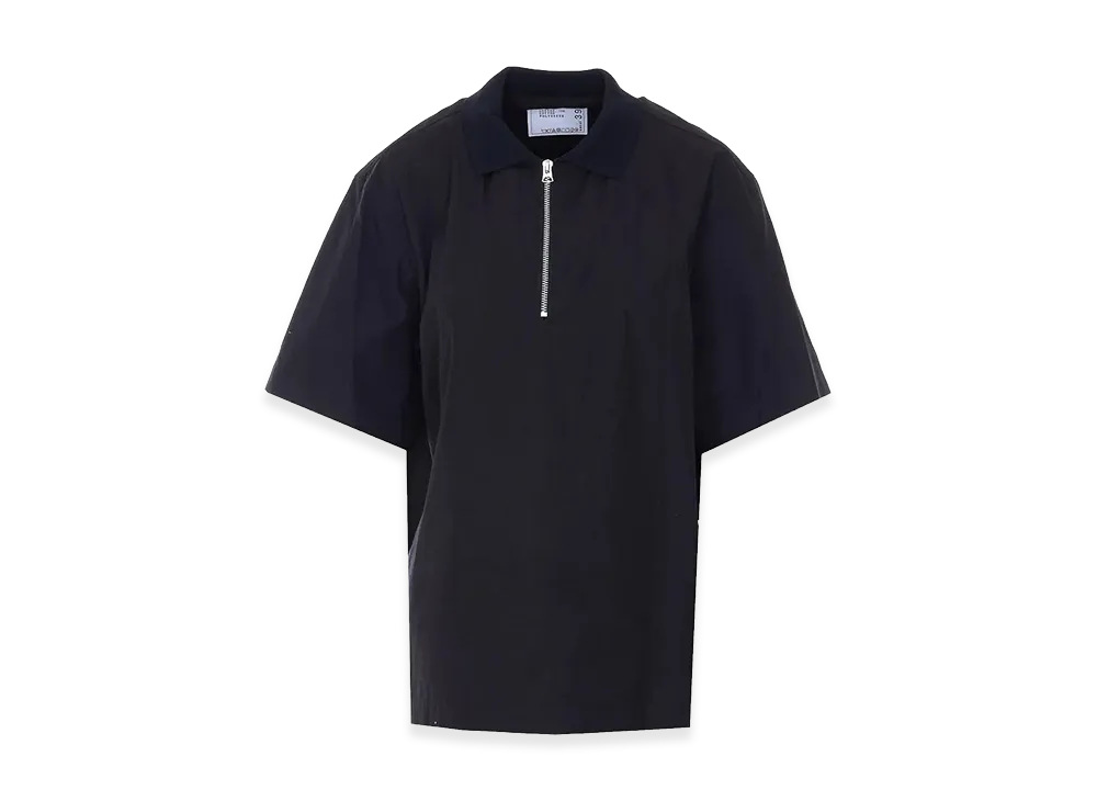 sacai Poplin Polo Shirt "Black"