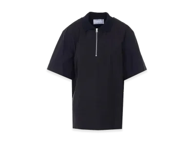 sacai Poplin Polo Shirt "Black"