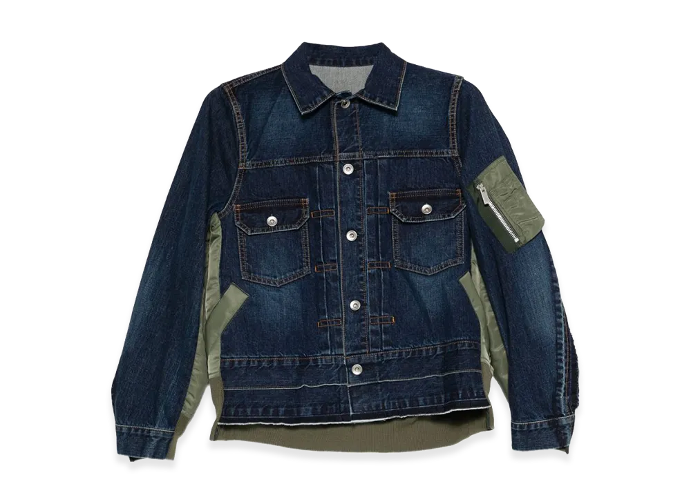 sacai Women's Denim Jacket "Blue"