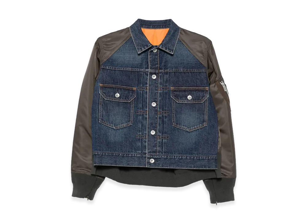 sacai Women's Jacket "Blue/Green"