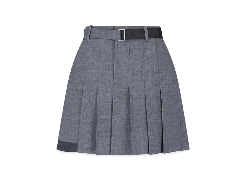 sacai Women's Formal Shorts Made Of Wool Blend "Gray"