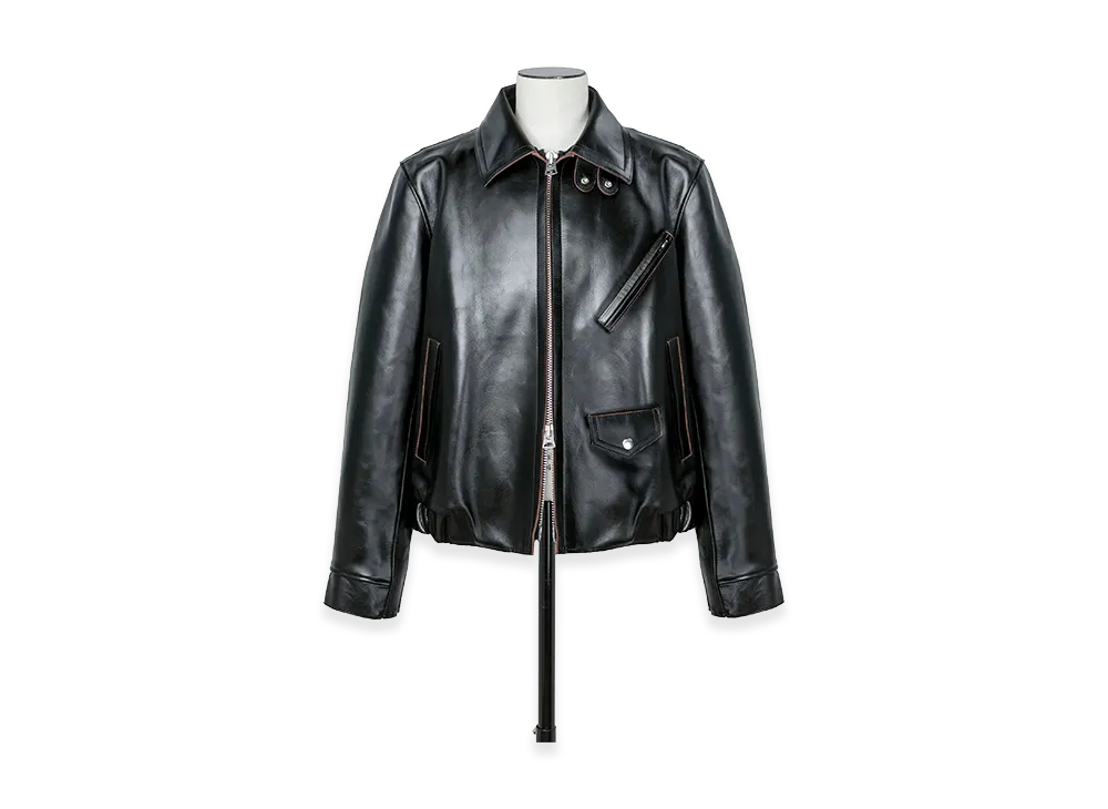 sacai Robert Mapplethorpe Calla Lily Leather Jacket "Black"