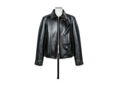 sacai Robert Mapplethorpe Calla Lily Leather Jacket "Black"