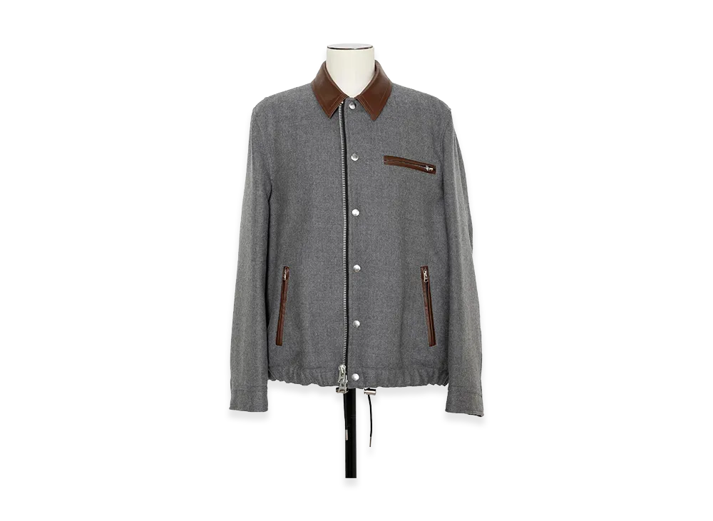 sacai Wool Melton Blouson "Gray"
