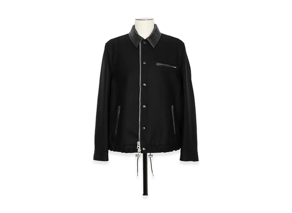 sacai Wool Melton Blouson "Black"