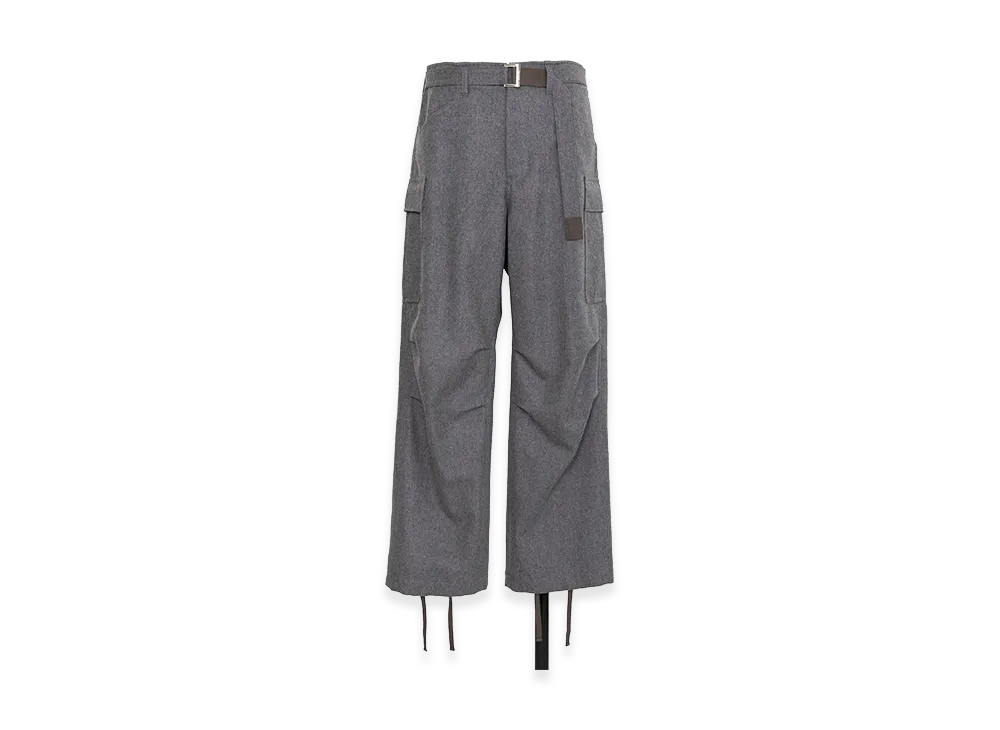 sacai Wool Flannel Pants "Gray"