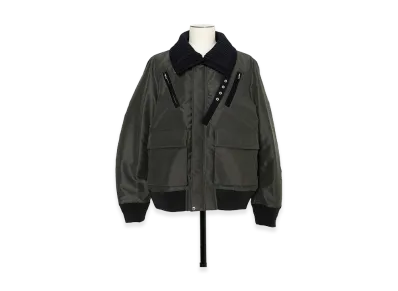 sacai Nylon Twill Blouson "Dark Khaki"