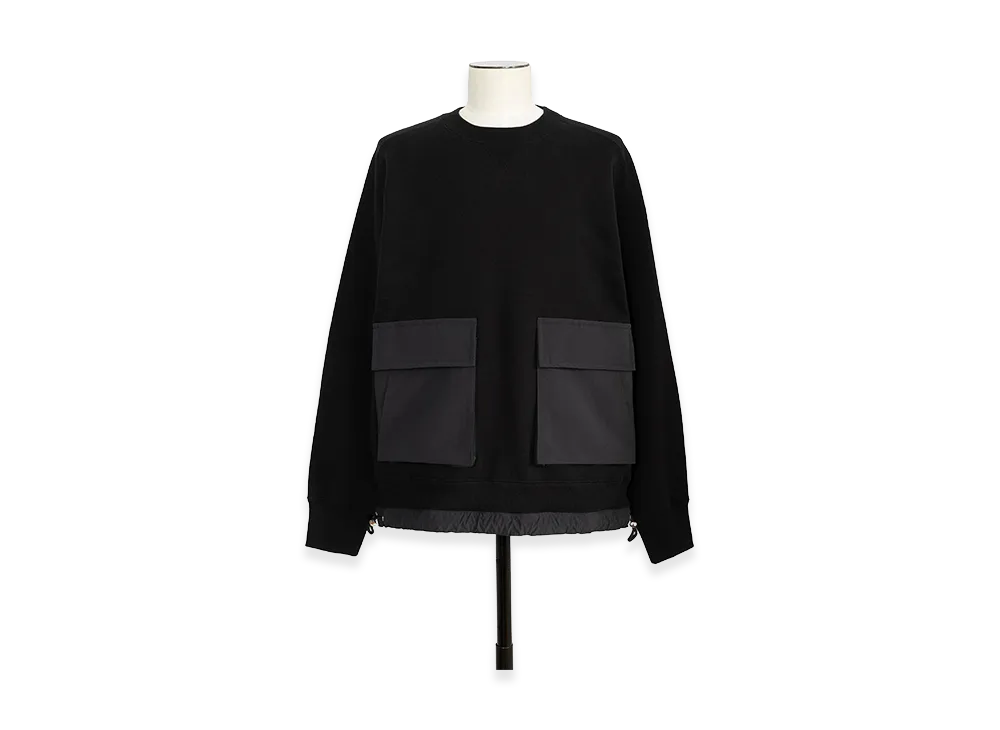 sacai Cotton Jersey Pullover "Black"