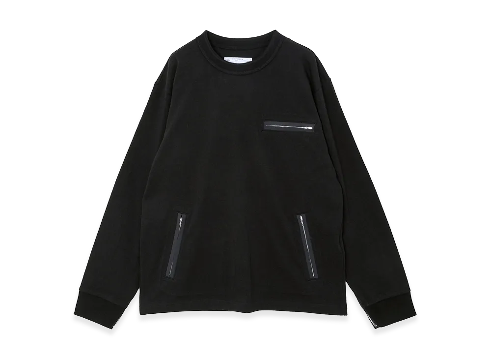 sacai Cotton Jersey L/S T-Shirt "Black"