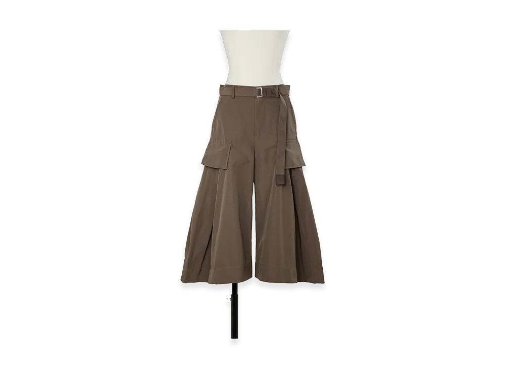 sacai Women's Grosgrain Pants "Brown"
