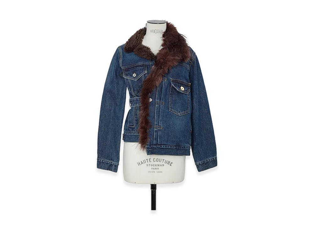 sacai Women's Denim Jacket "Blue"