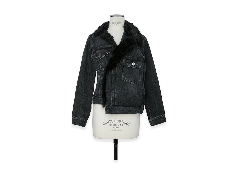 sacai Women's Denim Jacket "Black"
