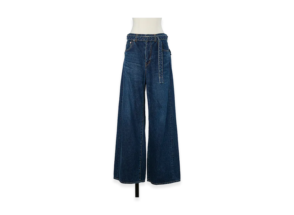 sacai Women's Denim Pants "Blue"